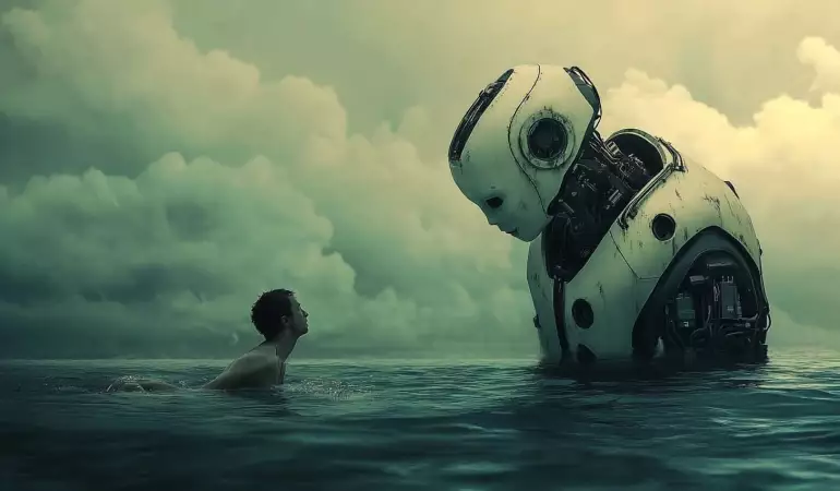 China uses robots to rescue drowning tourists
